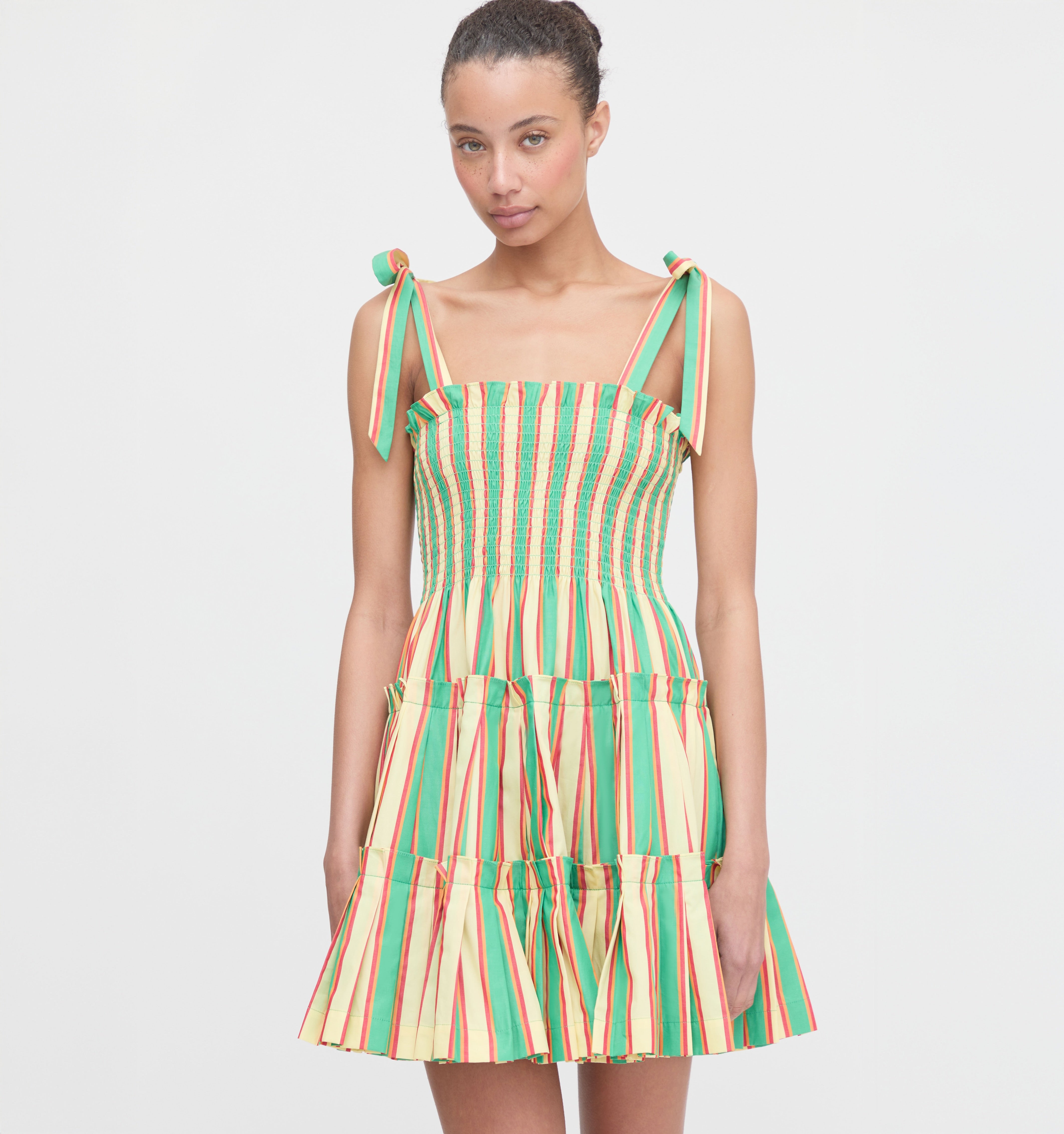 The Ribbon Charlotte Nap Dress in Rockhouse Stripe