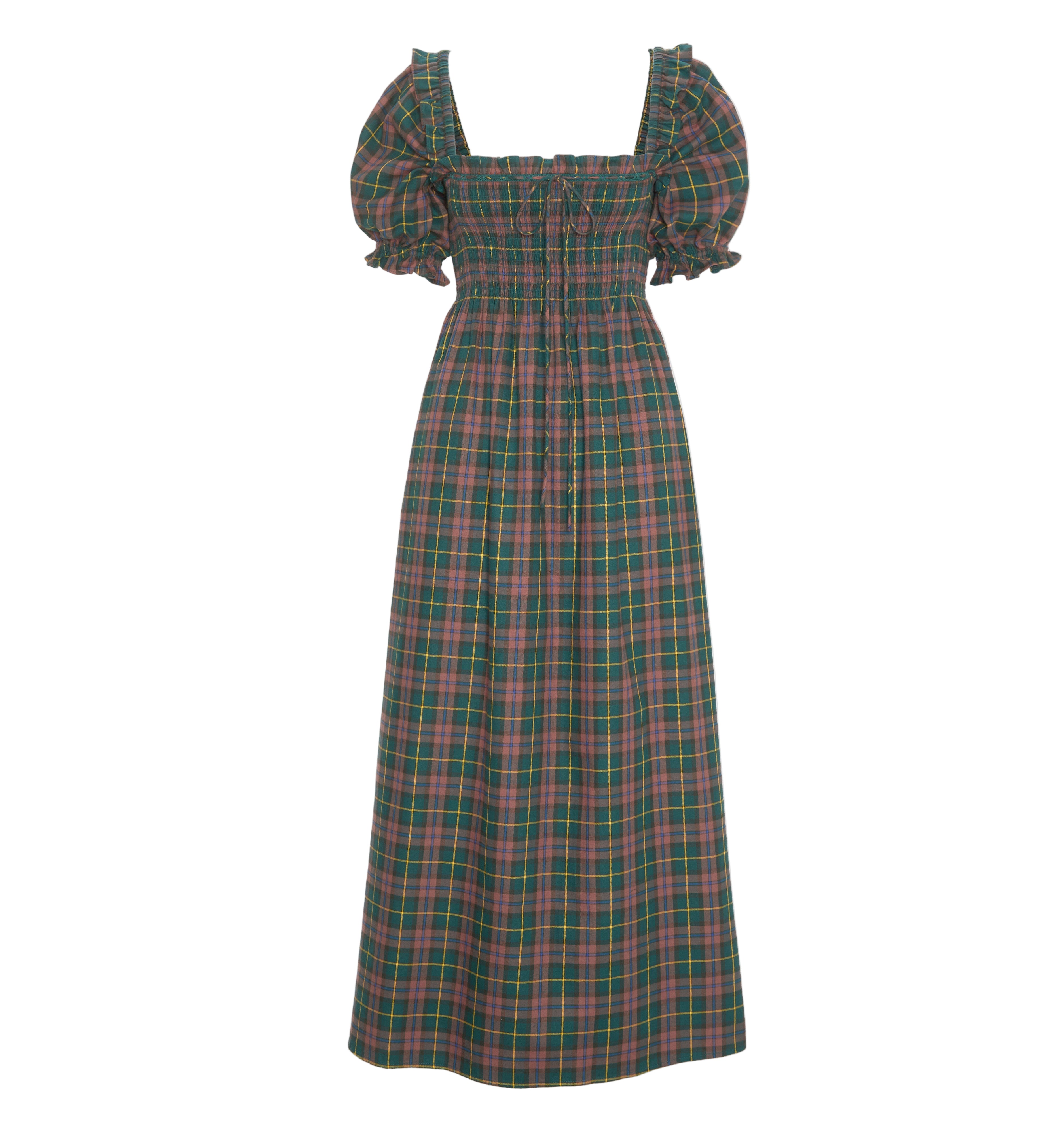 The Scarlett Nap Dress in Chestnut Tartan