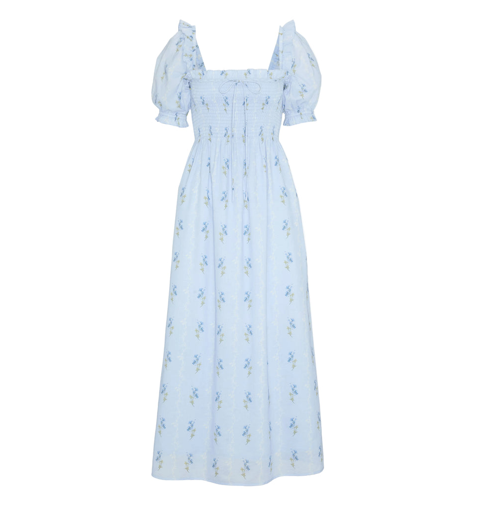 The Scarlett Nap Dress in Bluebell Waltz XXL
