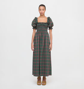 The Scarlett Nap Dress in Chestnut Tartan