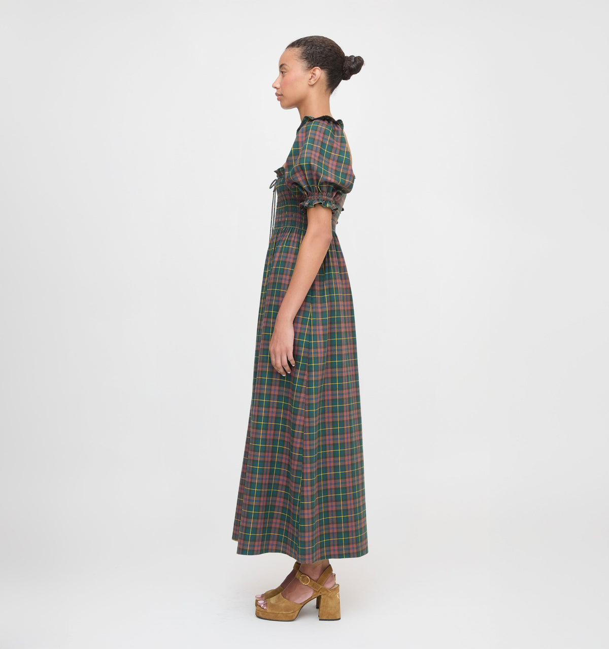 The Scarlett Nap Dress in Chestnut Tartan