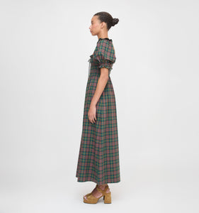 The Scarlett Nap Dress in Chestnut Tartan