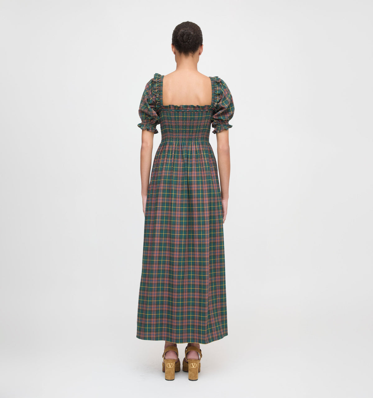 The Scarlett Nap Dress in Chestnut Tartan