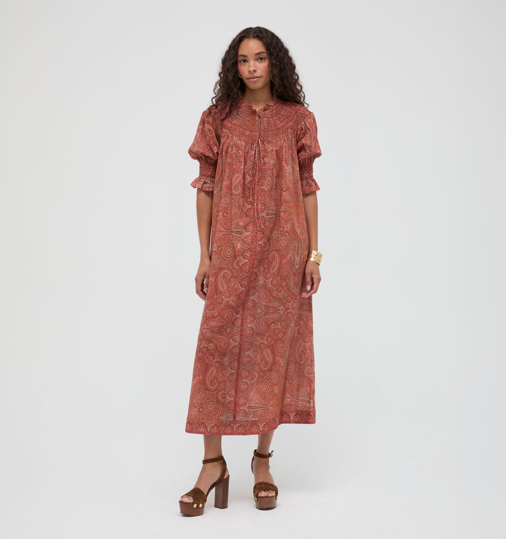 The Zinnia Maxi Dress in Cypress Paisley