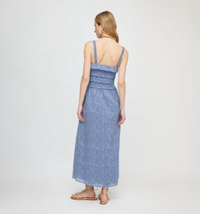 The Analiese Nap Dress in Cornflower Ditsy Thistle