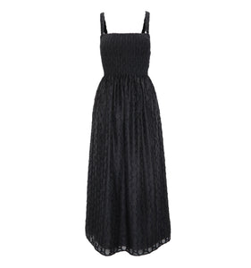 The Anita Nap Dress in Black Fil Coupe