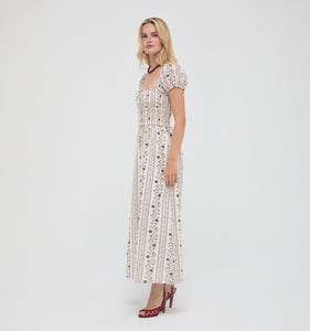 The Aster Nap Dress in Kelmscott Ribbon Stripe