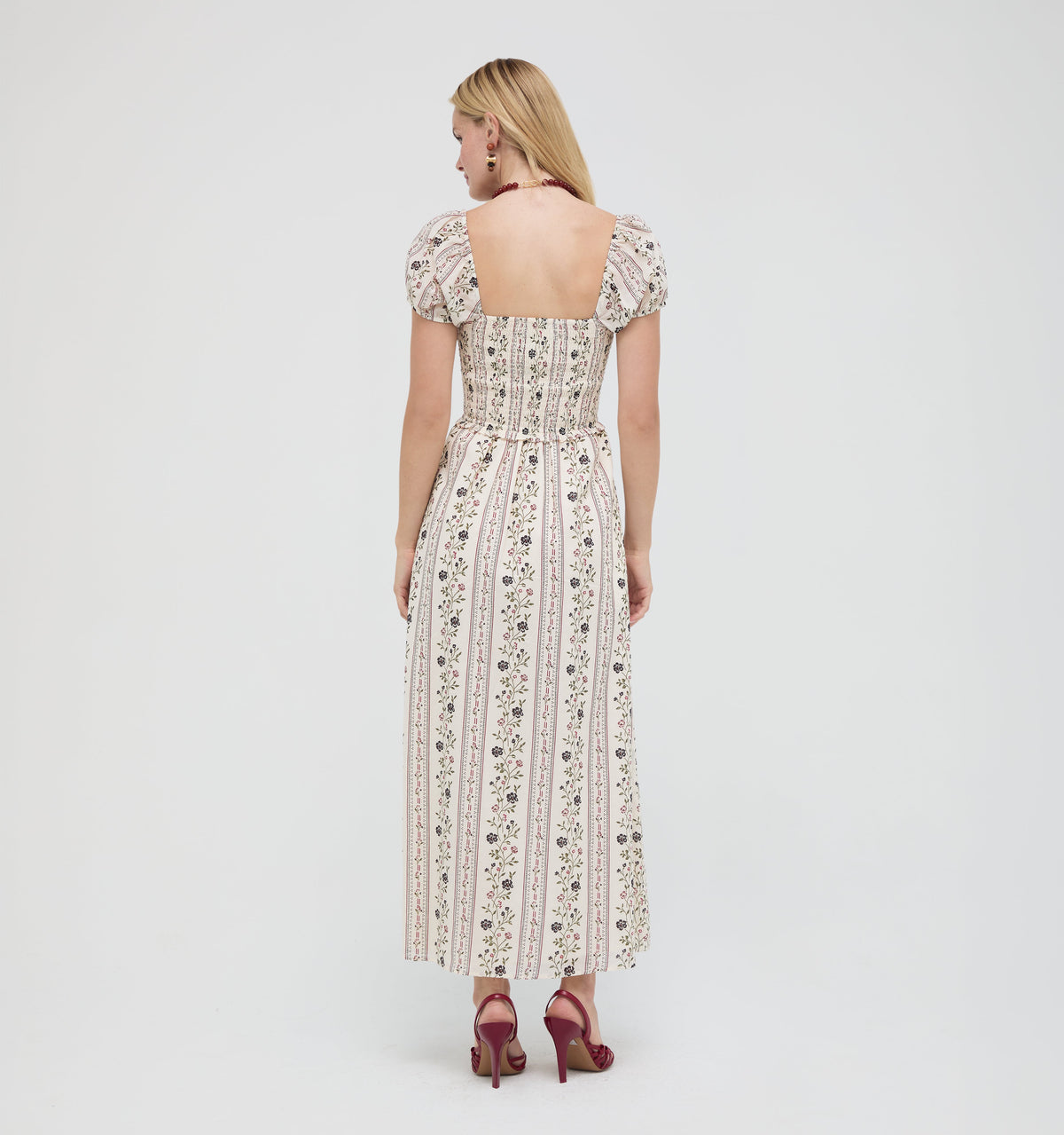 The Aster Nap Dress in Kelmscott Ribbon Stripe