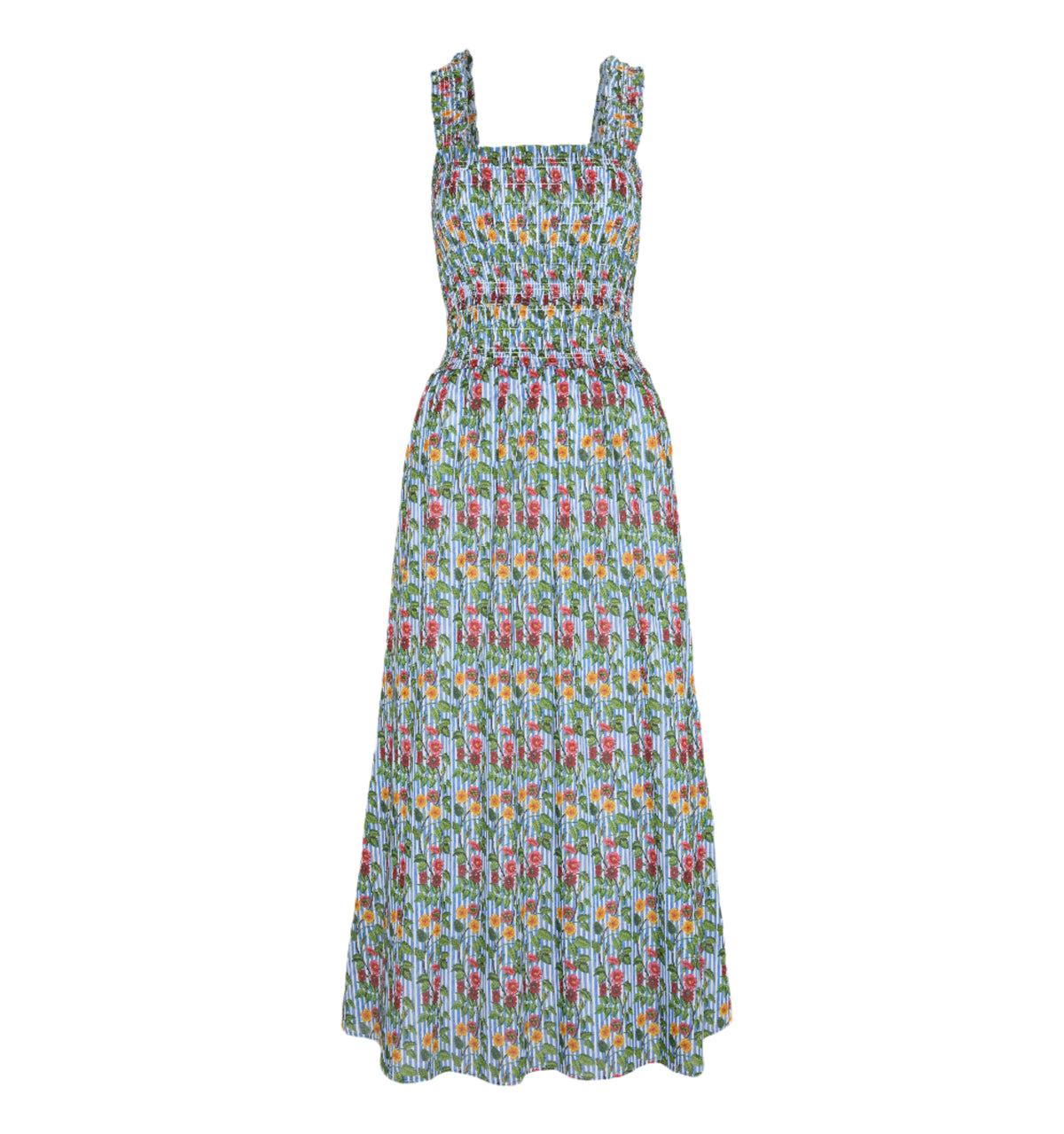 The Azalea Maxi Nap Dress in Geranium Stripe