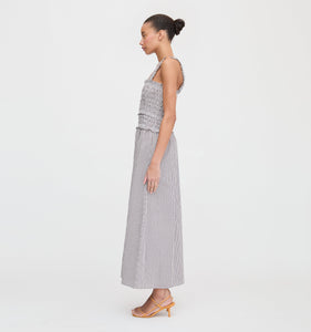 The Azalea Maxi Nap Dress in Chocolate Gingham