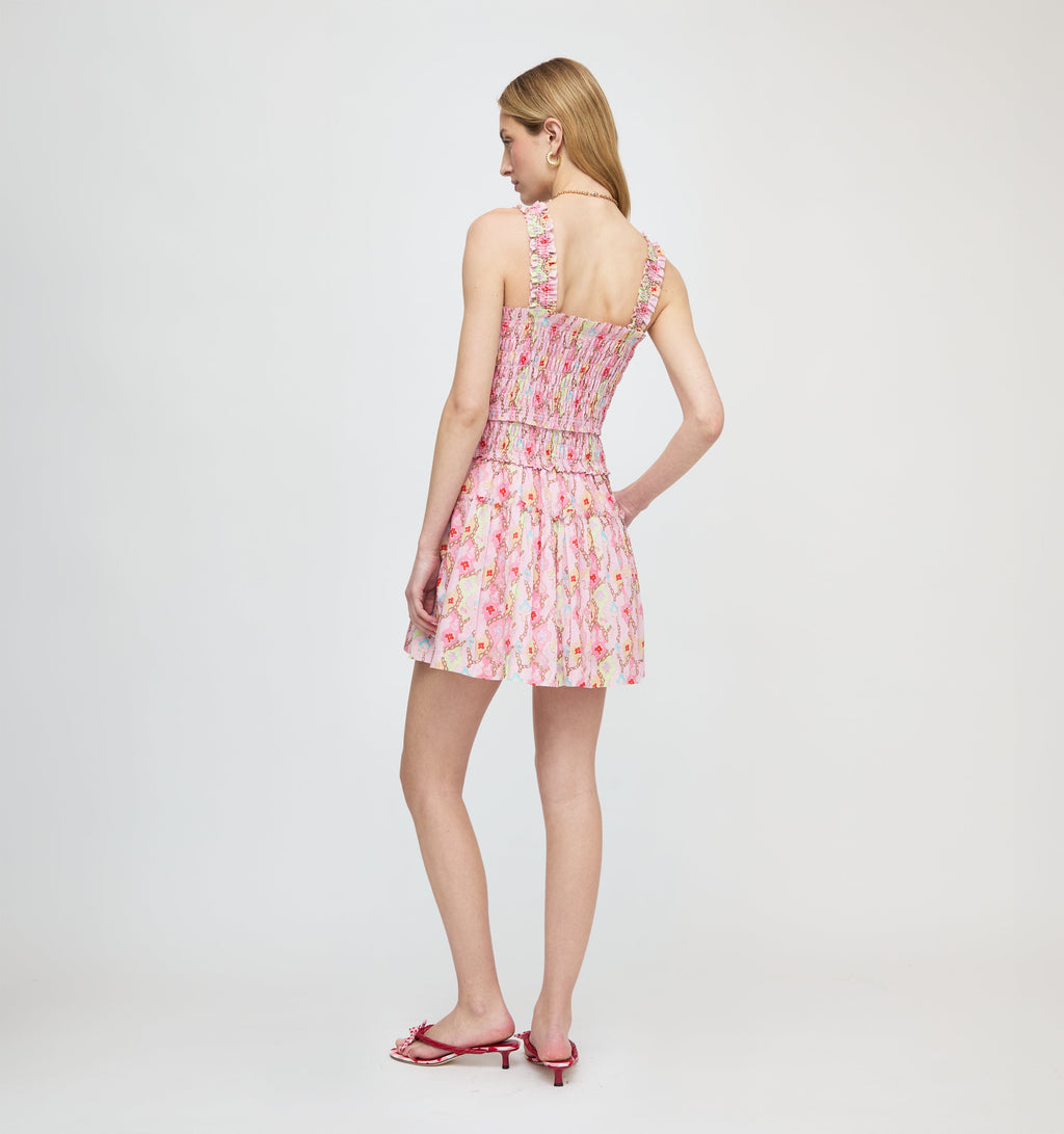 The Azalea Mini Nap Dress in Clover Chain