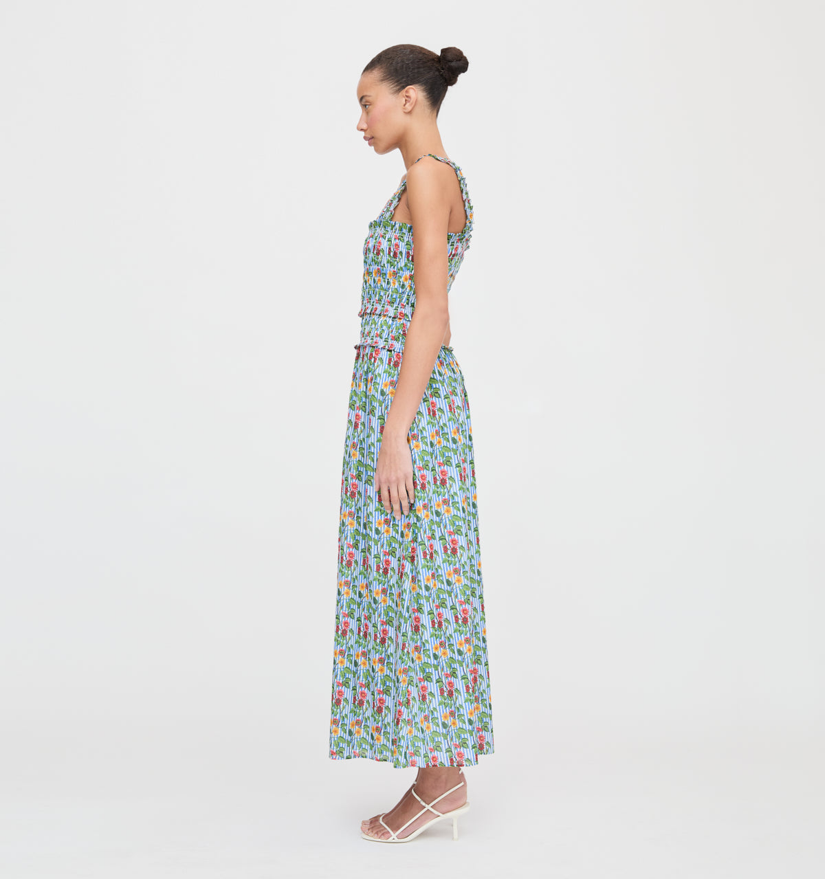 The Azalea Maxi Nap Dress in Geranium Stripe