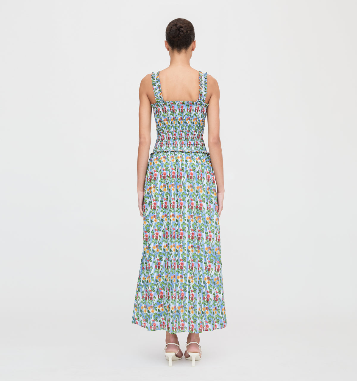 The Azalea Maxi Nap Dress in Geranium Stripe