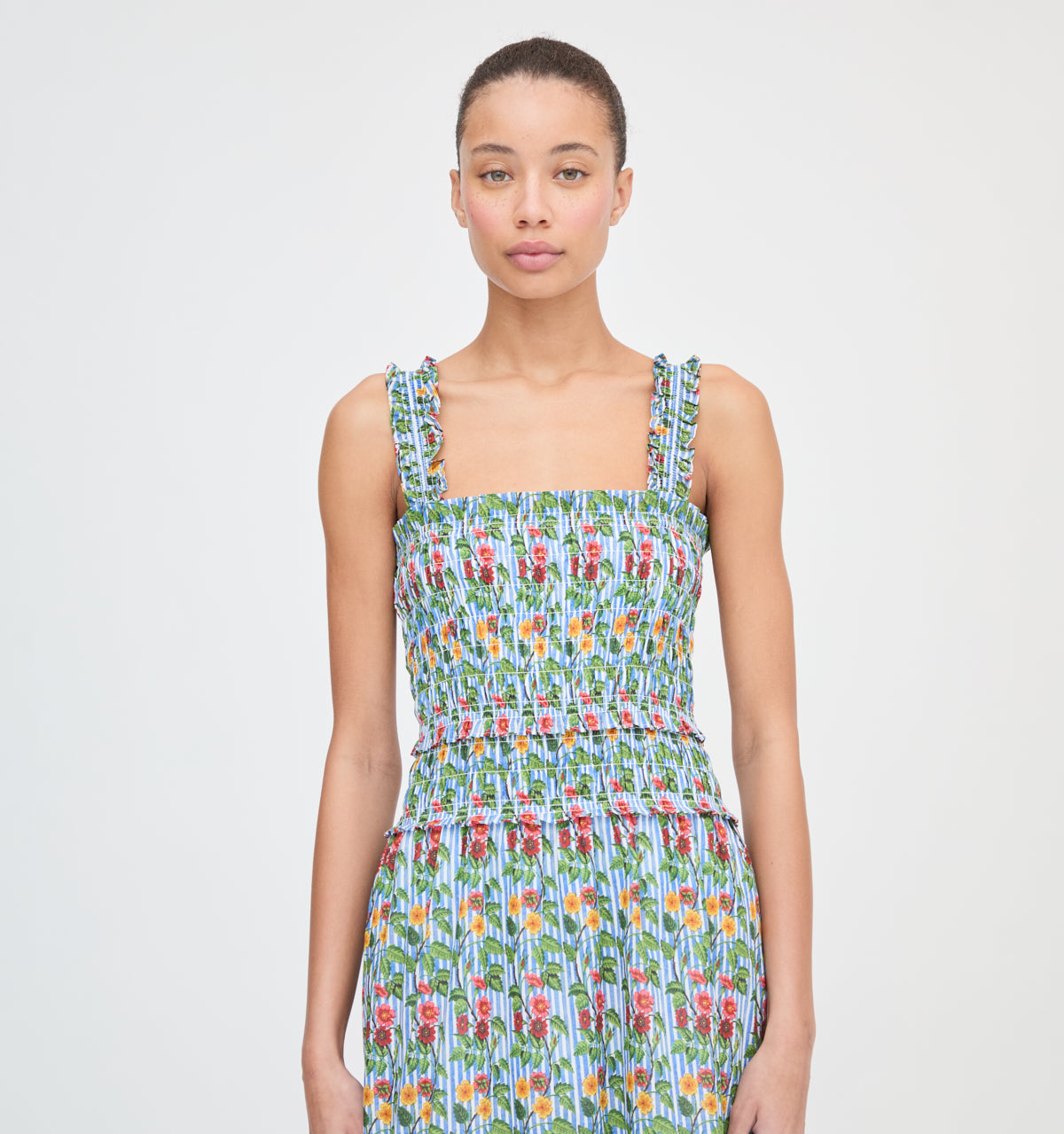 The Azalea Maxi Nap Dress in Geranium Stripe