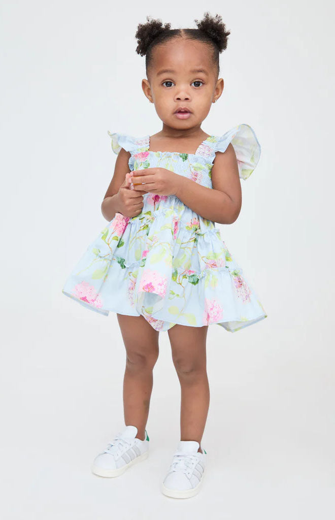 The Baby Ellie Nap Dress in Hydrangea Chintz
