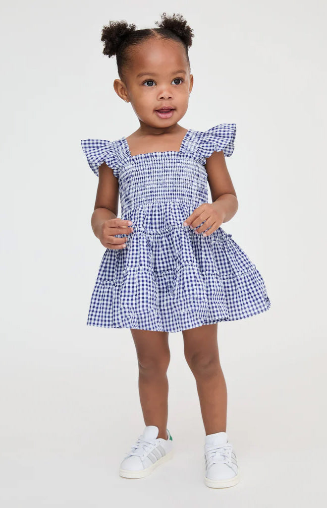 The Baby Ellie Nap Dress in Navy Gingham