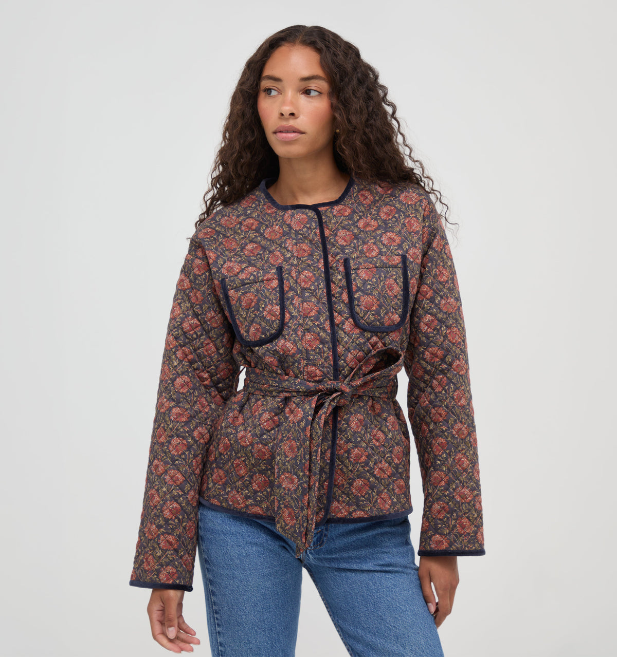 The Barrow Jacket in Thornfield Tapestry