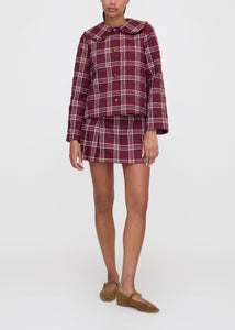 The Blake Jacket in Berry Wallace Plaid