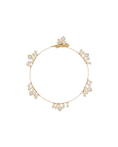 The Pearl Drip Drop Anklet Duo
