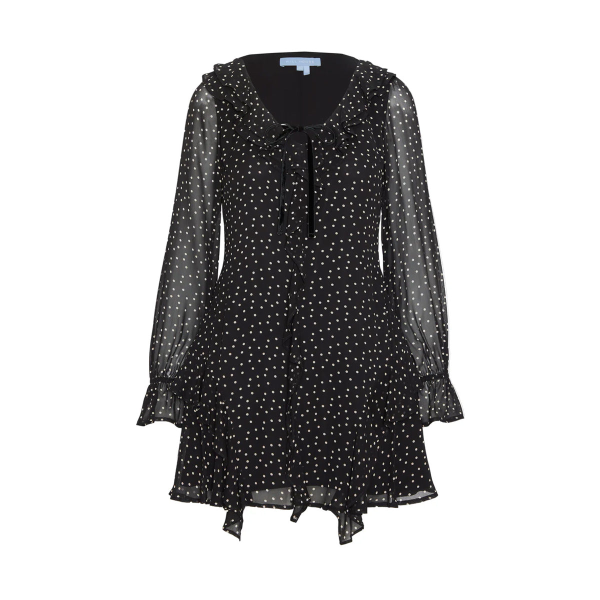 The Bridget Dress in Black Polka Dot