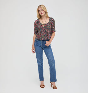 The Camri Top in Jacobean Sprig