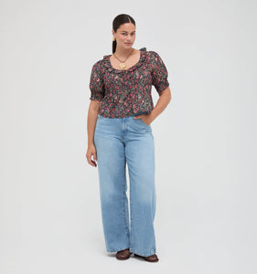 The Camri Top in Jacobean Sprig