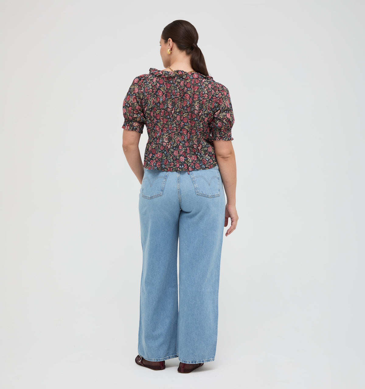The Camri Top in Jacobean Sprig