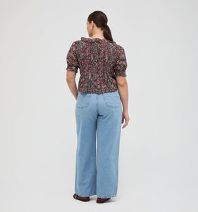 The Camri Top in Jacobean Sprig