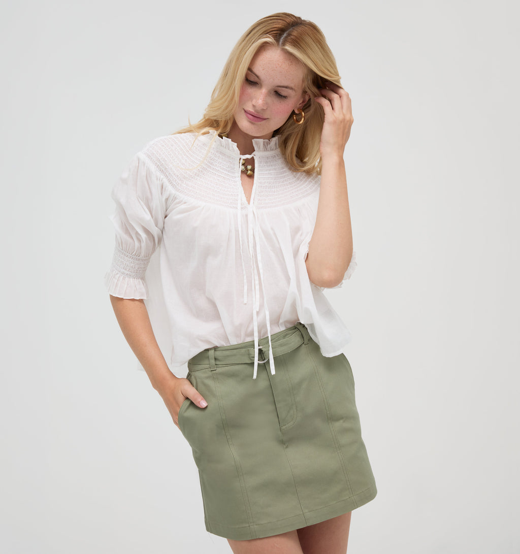 The Carley Skirt in English Sage