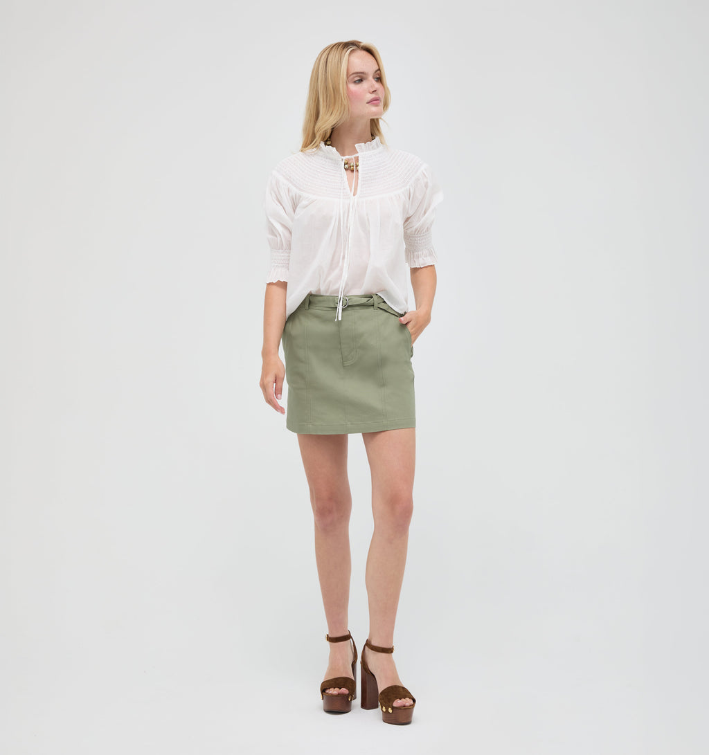 The Carley Skirt in English Sage