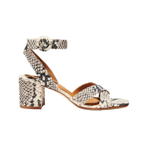 The City Sandal in Python Embossed