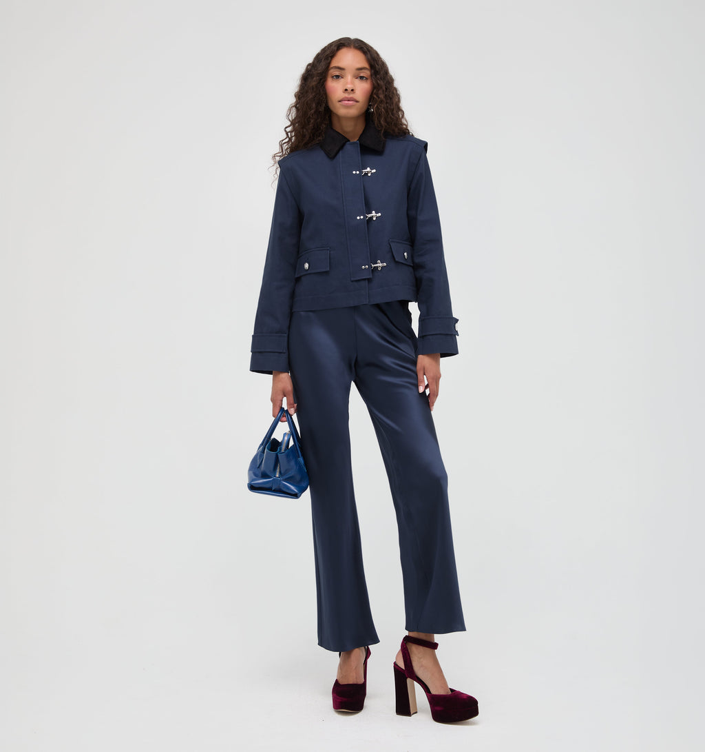 The Clarisse Jacket in Navy