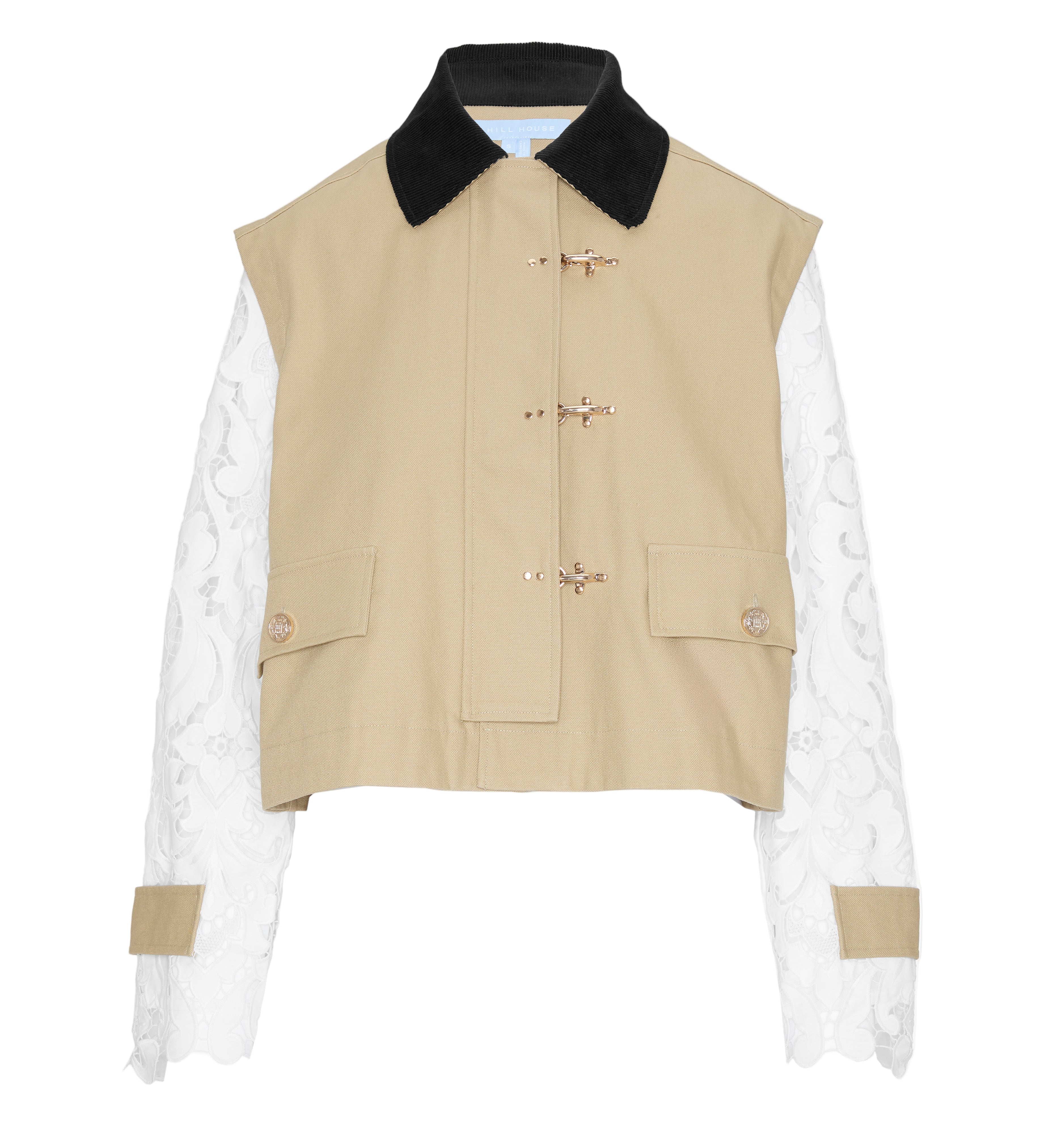The Clarisse Jacket in Khaki Canvas