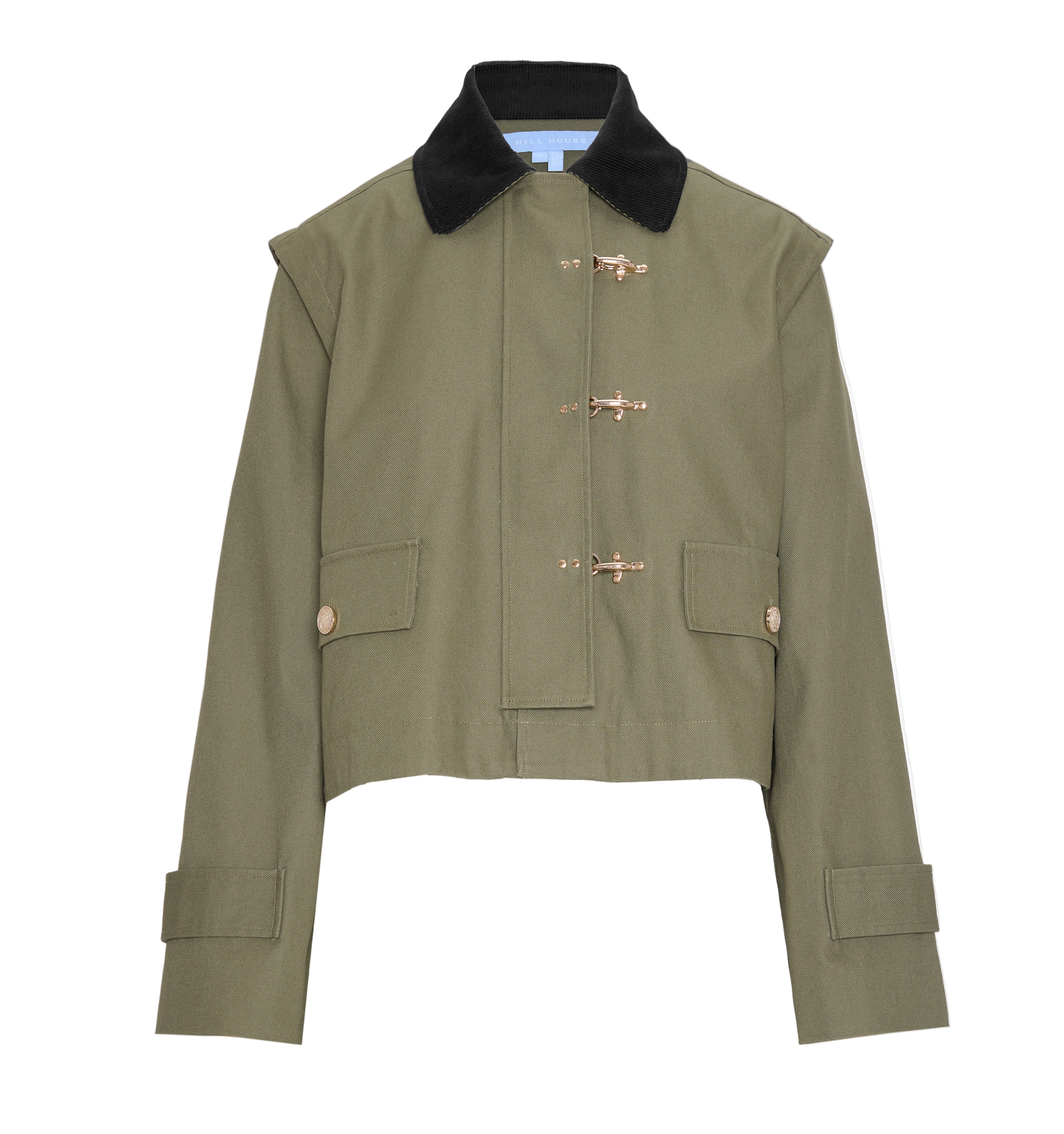 The Clarisse Jacket in Olive Canvas