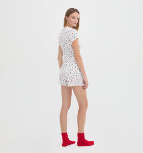 The Coco Pointelle PJ Set in Winter Posy