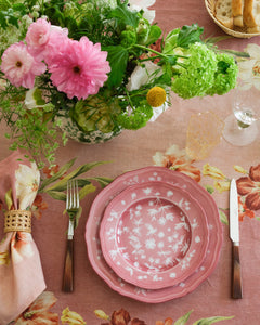 Ginori x Cabana Floral Dessert Plate in Pink
