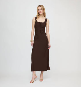 The Coraline Dress in Chocolate