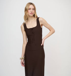 The Coraline Dress in Chocolate