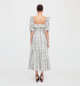 The Corinne Nap Dress in Mocha Provence Floral