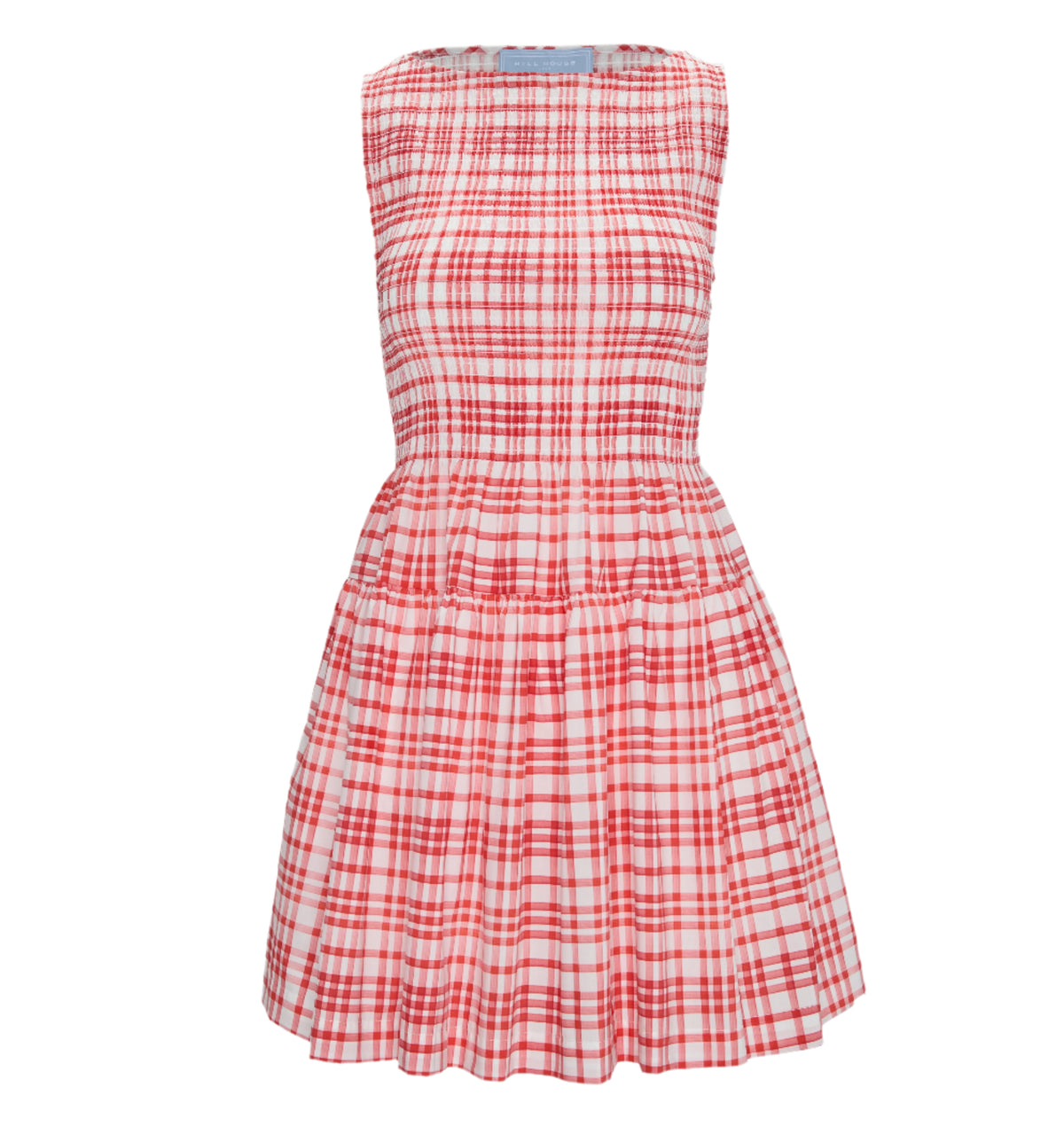 The Cosima Mini Nap Dress in Cherry Watercolor Gingham
