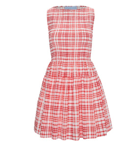 The Cosima Mini Nap Dress in Cherry Watercolor Gingham