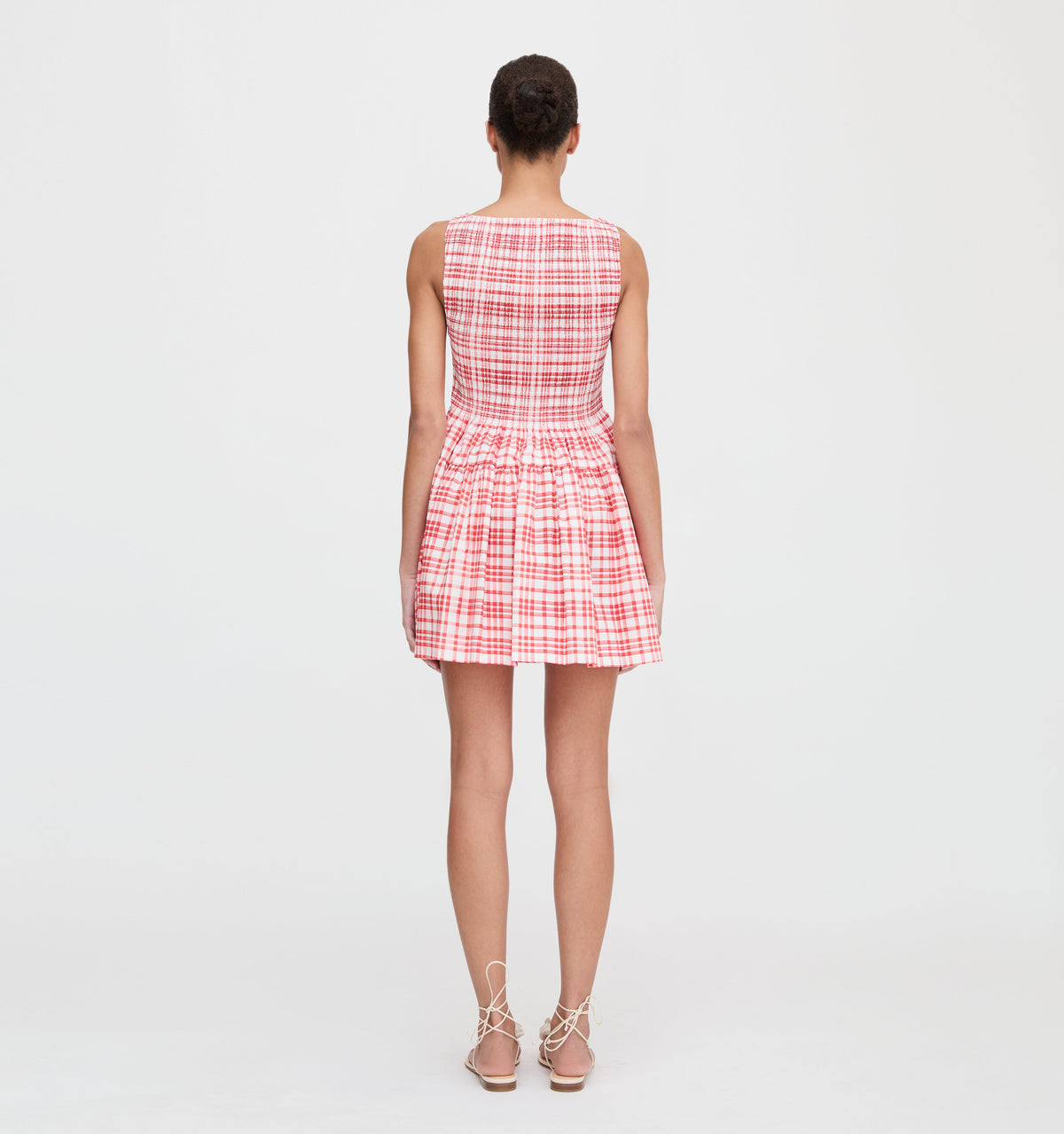 The Cosima Mini Nap Dress in Cherry Watercolor Gingham