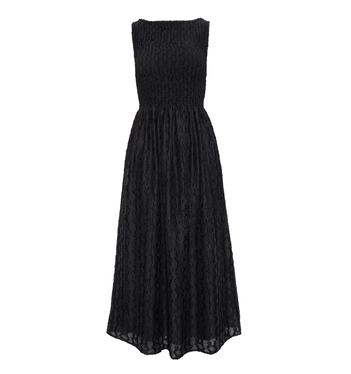 The Cosima Nap Dress in Black Fil Coupe