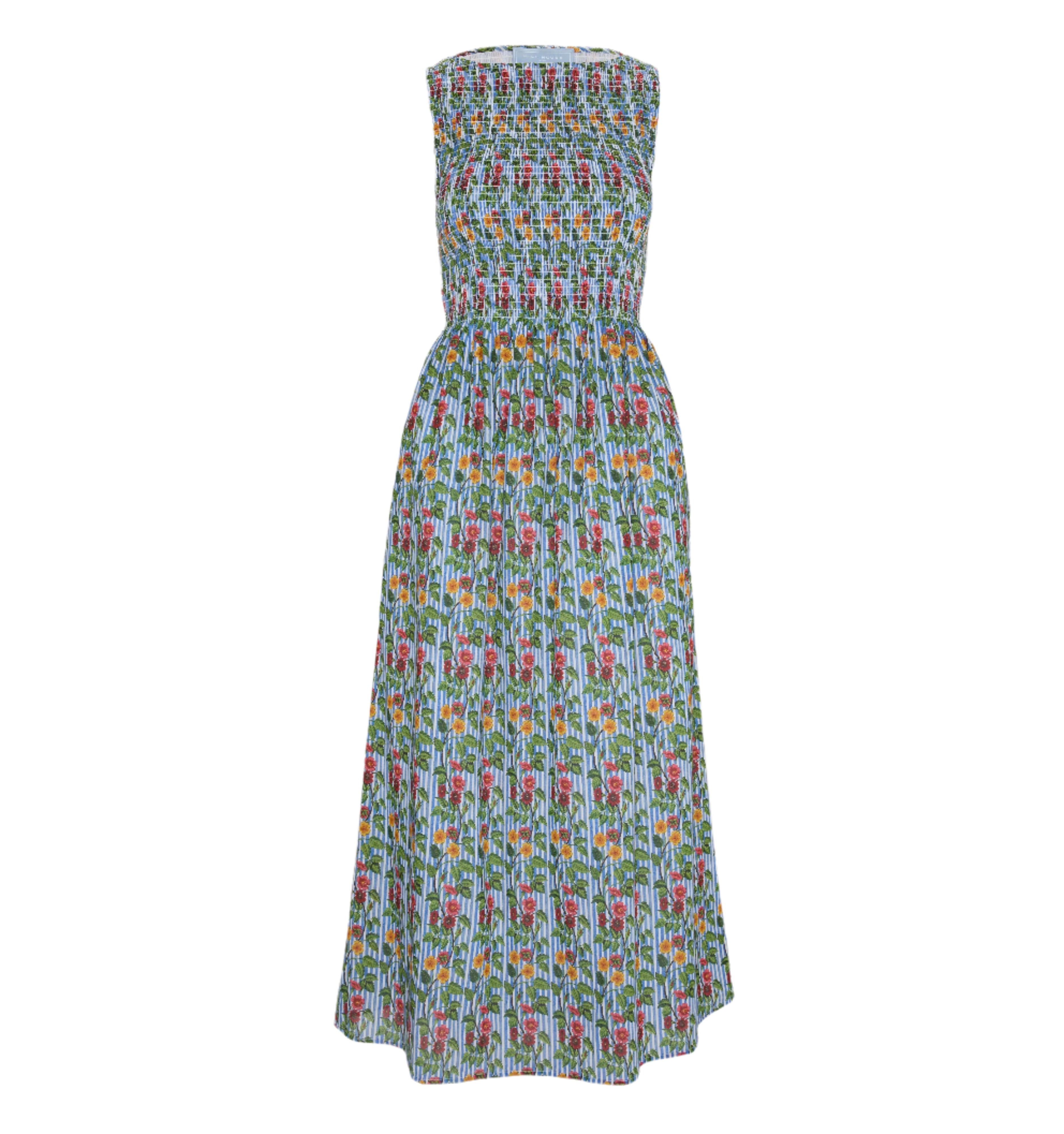 The Cosima Nap Dress in Geranium Stripe