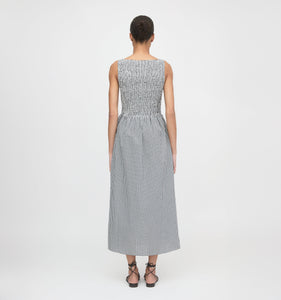 The Cosima Nap Dress in Black & Sand Gingham