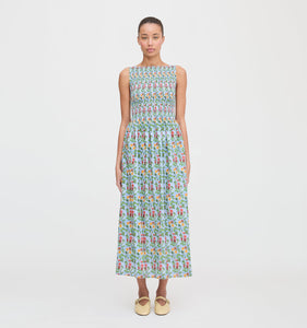 The Cosima Nap Dress in Geranium Stripe