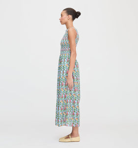 The Cosima Nap Dress in Geranium Stripe