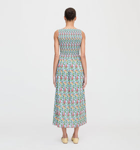 The Cosima Nap Dress in Geranium Stripe