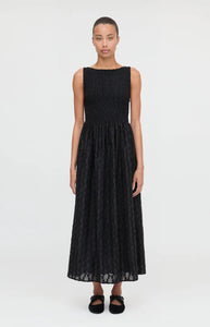The Cosima Nap Dress in Black Fil Coupe