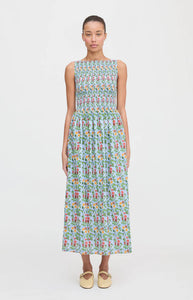 The Cosima Nap Dress in Geranium Stripe